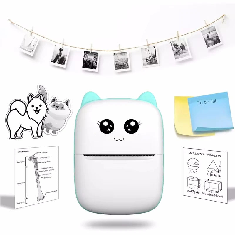 5 Rouleaux Étiquettes Pour Mini Imprimante Chat