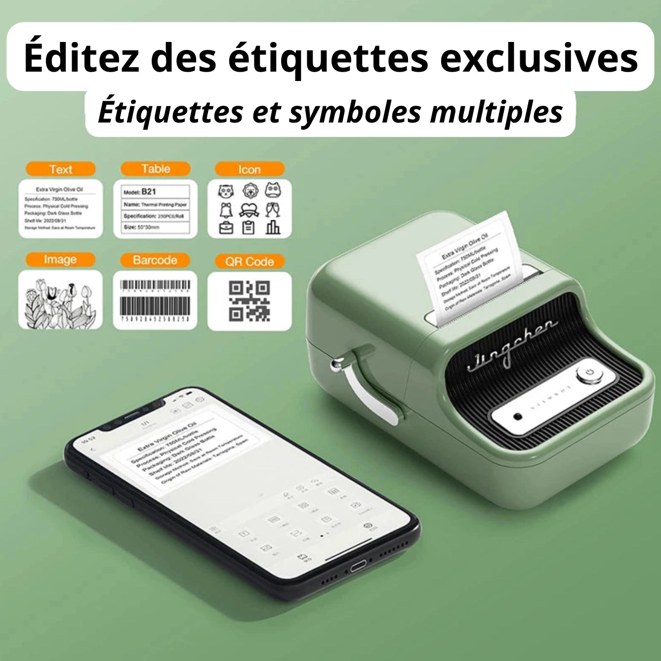 imprimante etiquettes thermique pour code qr images