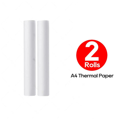 100 pages de Rouleau de Papier Thermique A4 set 2