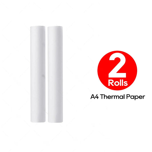 100 pages de Rouleau de Papier Thermique A4 set 2