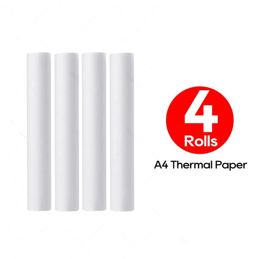 100 pages de Rouleau de Papier Thermique A4 set 4