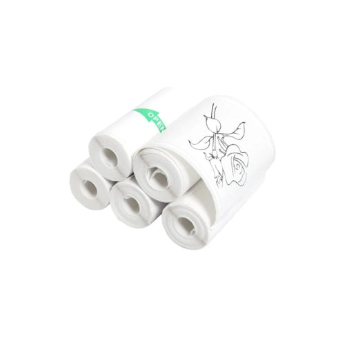 5 rouleaux etiquette autocollante pour imprimante mini chat