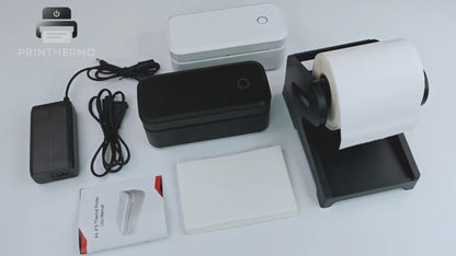 Imprimante Etiquettes Thermique Bluetooth - Édition Noire - Grand Format